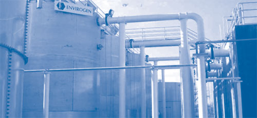 Figure 2. The $5 million FBR at Aerojet’s Rancho Cordova facility operates 24 hr/day, 7 days/week to remove perchlorate from ground water.